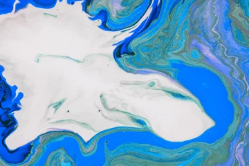 Abwaschbare Fototapete Kristalle Abstrakter farbiger Hintergrund von verschütteten Farben