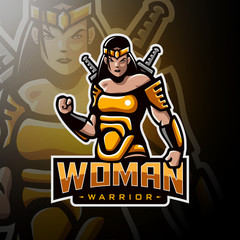 Woman warrior in yellow suit