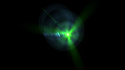 Bright Green Lens Flare