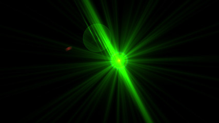 Bright Green Lens Flare