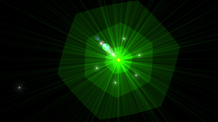Bright Green Lens Flare