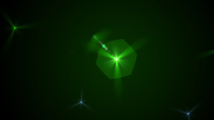 Bright Green Lens Flare