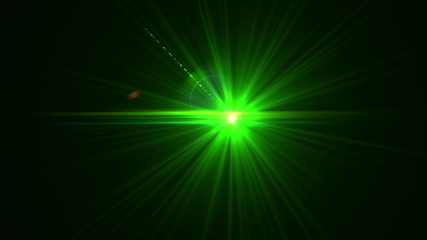 Bright Green Lens Flare