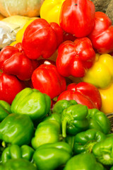 Fresh Capsicum in the Market