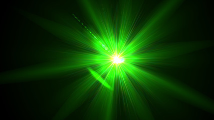 Bright Green Lens Flare