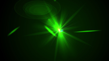 Bright Green Lens Flare