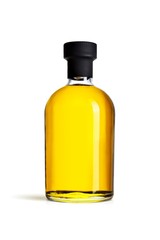 Olive or sunflower oil package design on white  background, 3d illustration