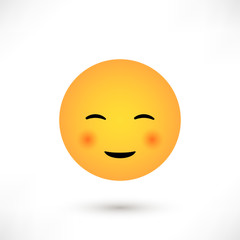 Fototapeta premium Smiling emoticon round