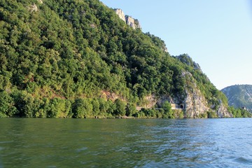 Fototapeta na wymiar View of the Danube river
