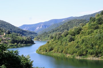 Obraz na płótnie Canvas View of the Danube river