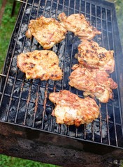 Old and rusty barbecue