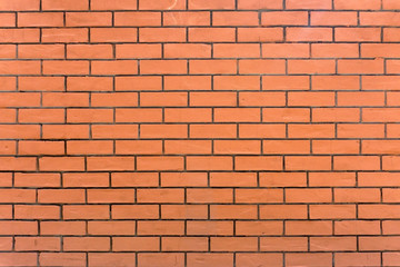 Brick wall backround. Texture and texture of new brick and masonry.