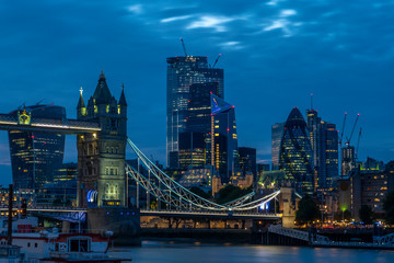 Tower Bridge at twilight in London