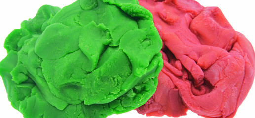 Obraz premium colorful play dough on background
