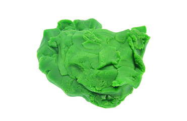 play dough isolated on white background
