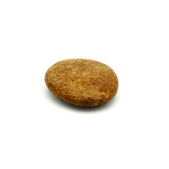 Fototapeta na wymiar Close up rock ,Different kind of pebbles stone ,isolated on the white background.