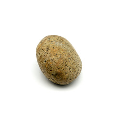 Fototapeta premium Close up rock ,Different kind of pebbles stone ,isolated on the white background.
