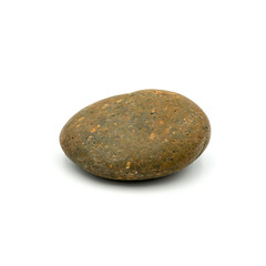 Close up rock ,Different kind of pebbles stone ,isolated on the white background.