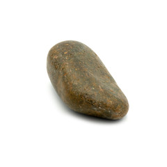 Close up rock ,Different kind of pebbles stone ,isolated on the white background.