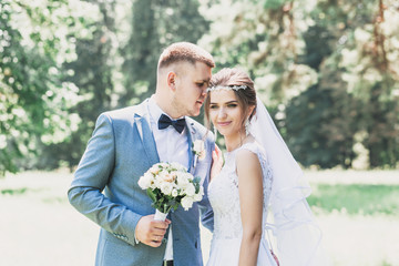 tender couple in the meadow