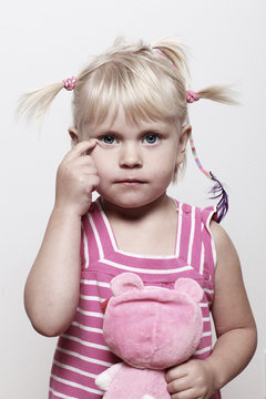 Girl in pink