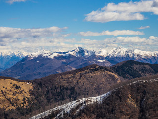 Monte Tamaro as viewed from hiking trail to Monte Zeda in Val Grande National Park, Piedmont