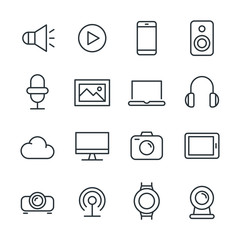 Multimedia - Line Icons