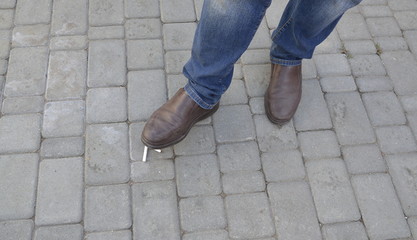 Male Foot Trampling