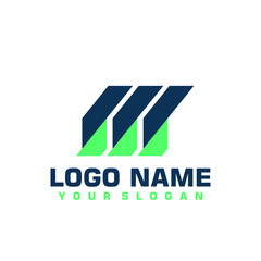 Elegant minimalist blue vector logo