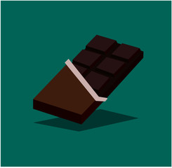 Chocolate illustration flat design vector