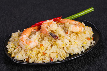 Thai style fried rice with prawn