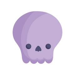 skull icon trick or treat happy halloween