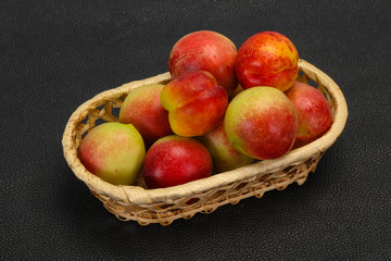 Sweet tasty fresh ripe apricots