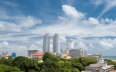 Fototapeta premium Panoramę miasta Colombo, Sri Lanka
