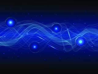 Fototapeta premium EPS 10 vector. Futuristic colorful background. Backdrop with lines and waves.