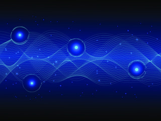 EPS 10 vector. Futuristic colorful background. Backdrop with lines and waves.