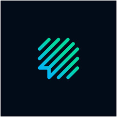 letter E abstract for information technology and digital. minimalist sound music equalizer, Bass, DJ icon. audio logotype Unique and simple element. -vector