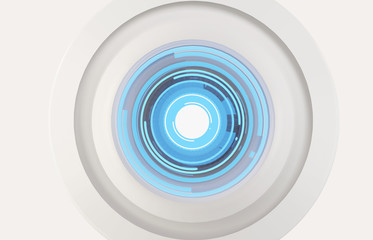 robot eye artificial intelligence 3d-illustration