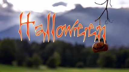 Halloween animated text