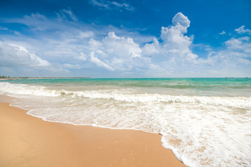 Beautiful beach landscape in Sri Lanka