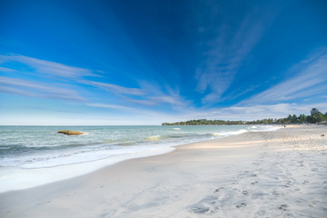 Beautiful beach landscape in Sri Lanka