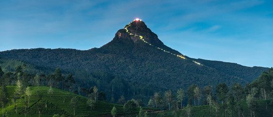 Sri Pada, Adam's peak in Sri Lanka
