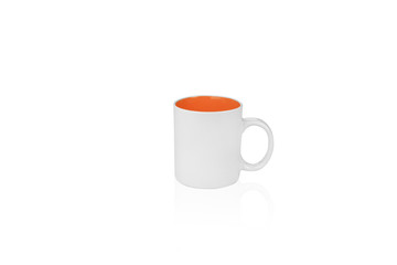 orange coffee mug
