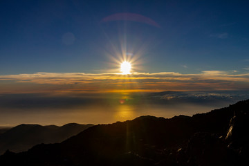 sunset at the end of the world