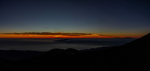 sunset at the end of the world