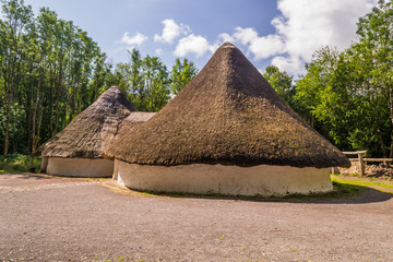 Walisian rural buildings in a natural setting.