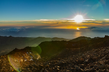 sunset at the end of the world