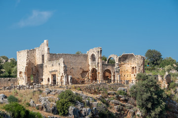 Roman period historical city Cantyelis in Mersin at Turkey