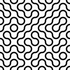 Truchet Random Pattern Generative Tile Art background illustration