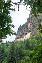 Sumela monastery at Trabzon, in Turkey